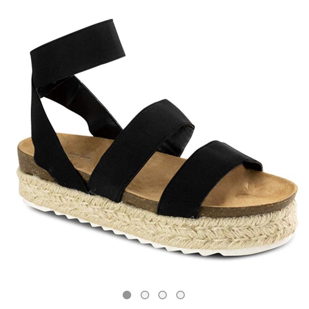 Black Platform Sandals